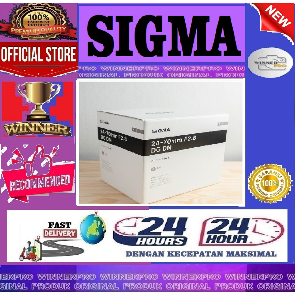 Lensa Sigma 24-70mm f2.8 DG OS HSM Art Lens for Canon EF Nikon F Original