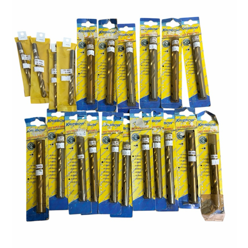 Krisbow Mata Bor HSS Twist Drill Titanium