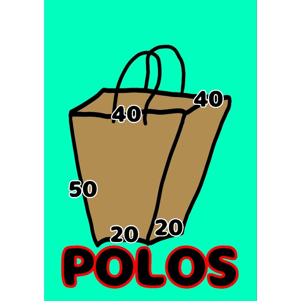 paper bag bunga polos 40 x 50 x 20
