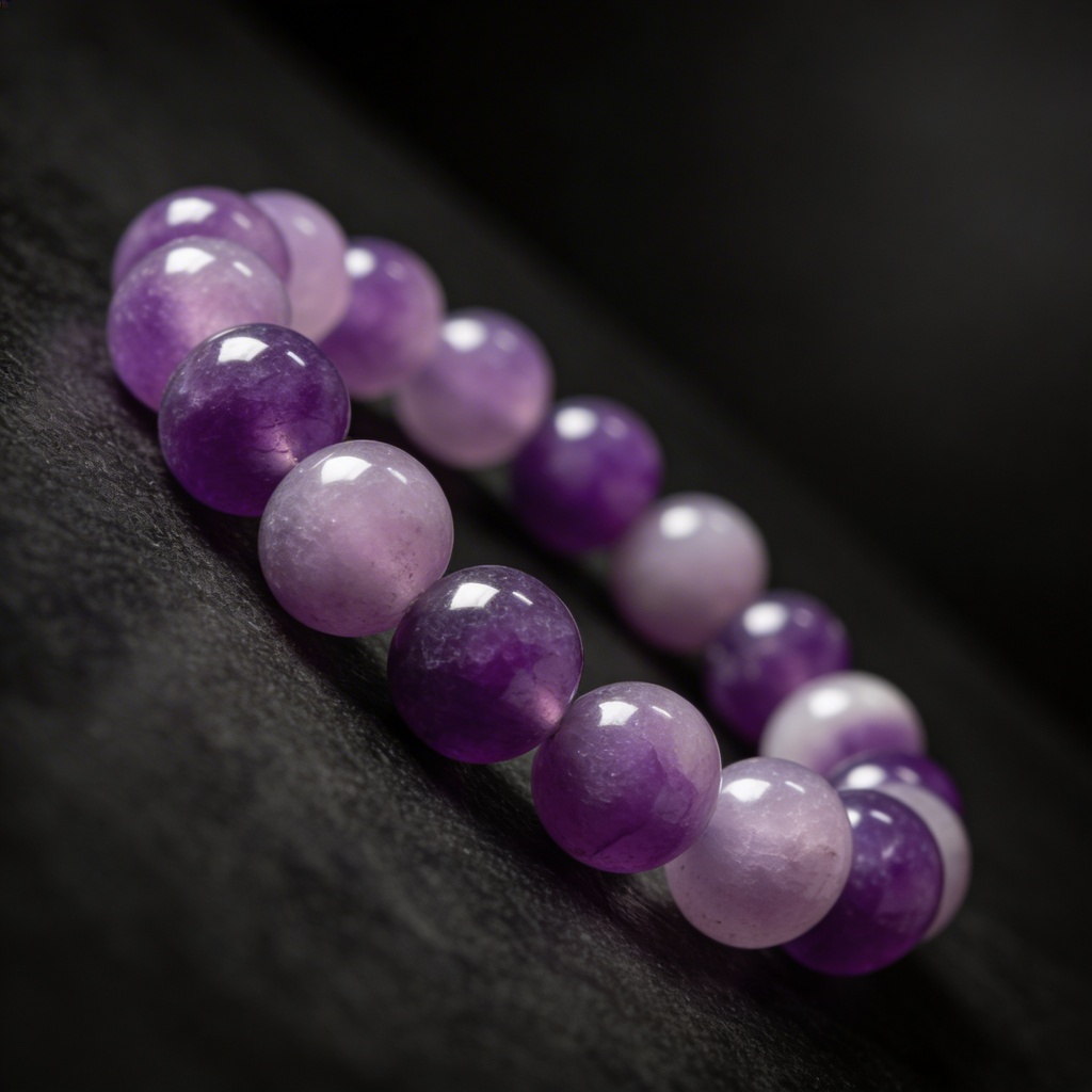 Gelang Batu Alam Batu Kecubung Ungu Kalimantan