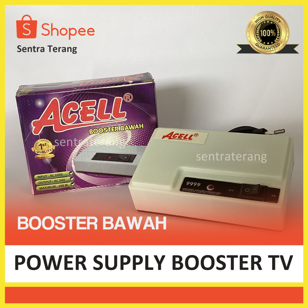 Booster Bawah Indoor Antena TV Acell Boster Dalam Antenna Jernih
