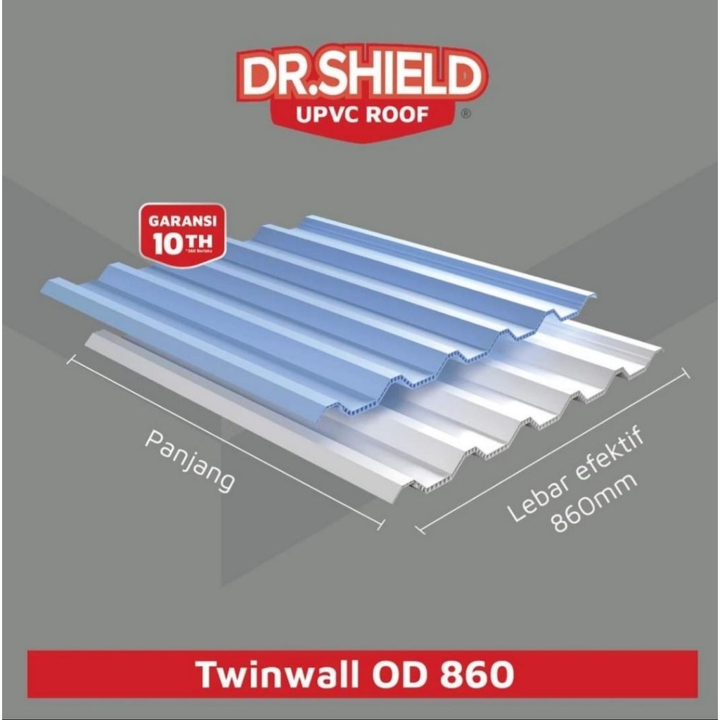 Atap Dr Shield Twinwall OD 860