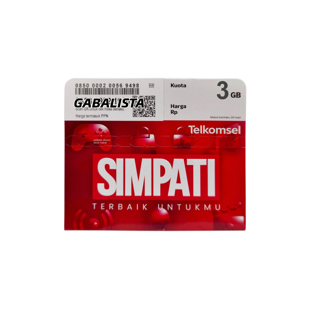 Kartu Perdana simPATI Kuota 3GB Telkomsel Prabayar 4G/5G