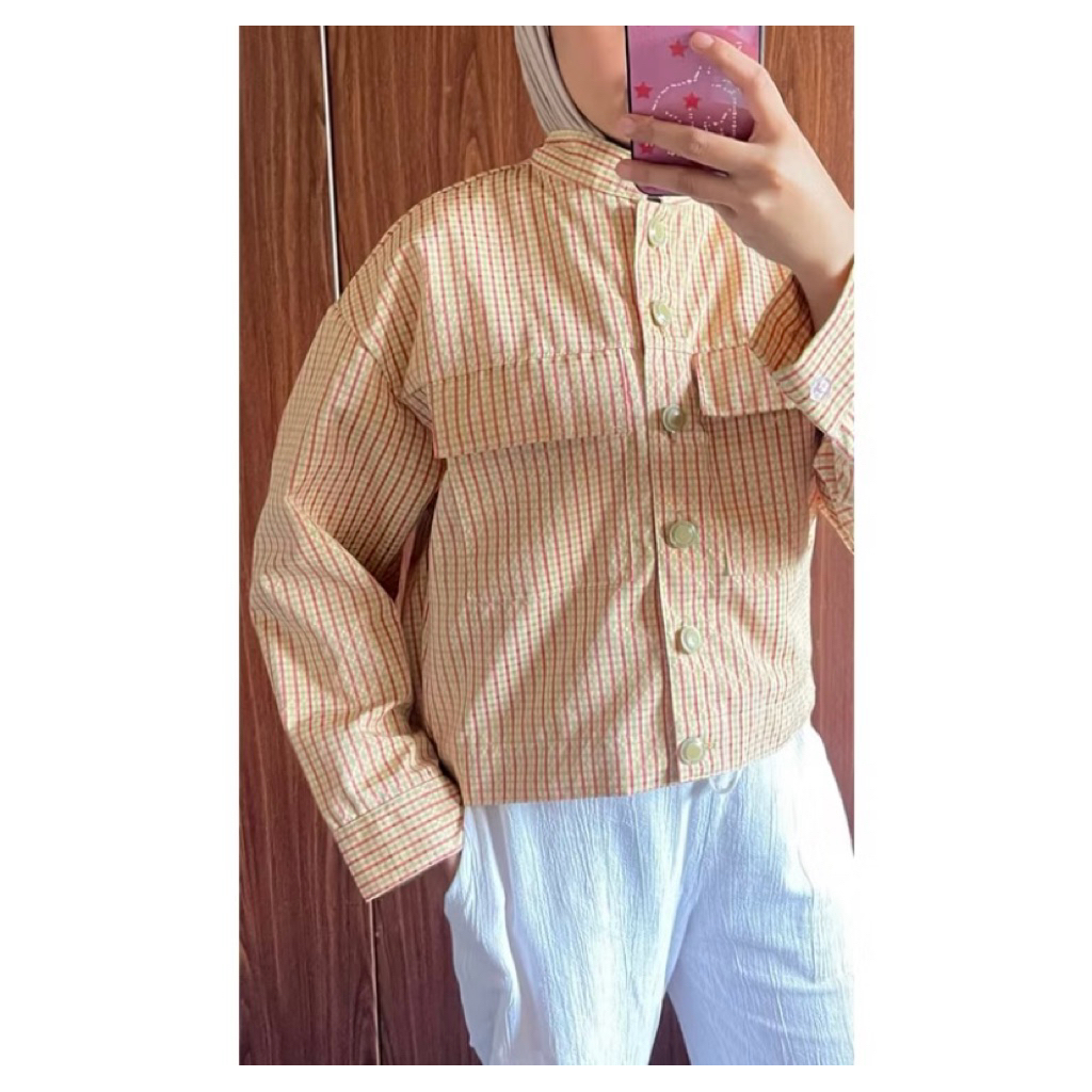 [READY] DEFECT SHELBY SHIRT WATERMELON BY MAIMOUN