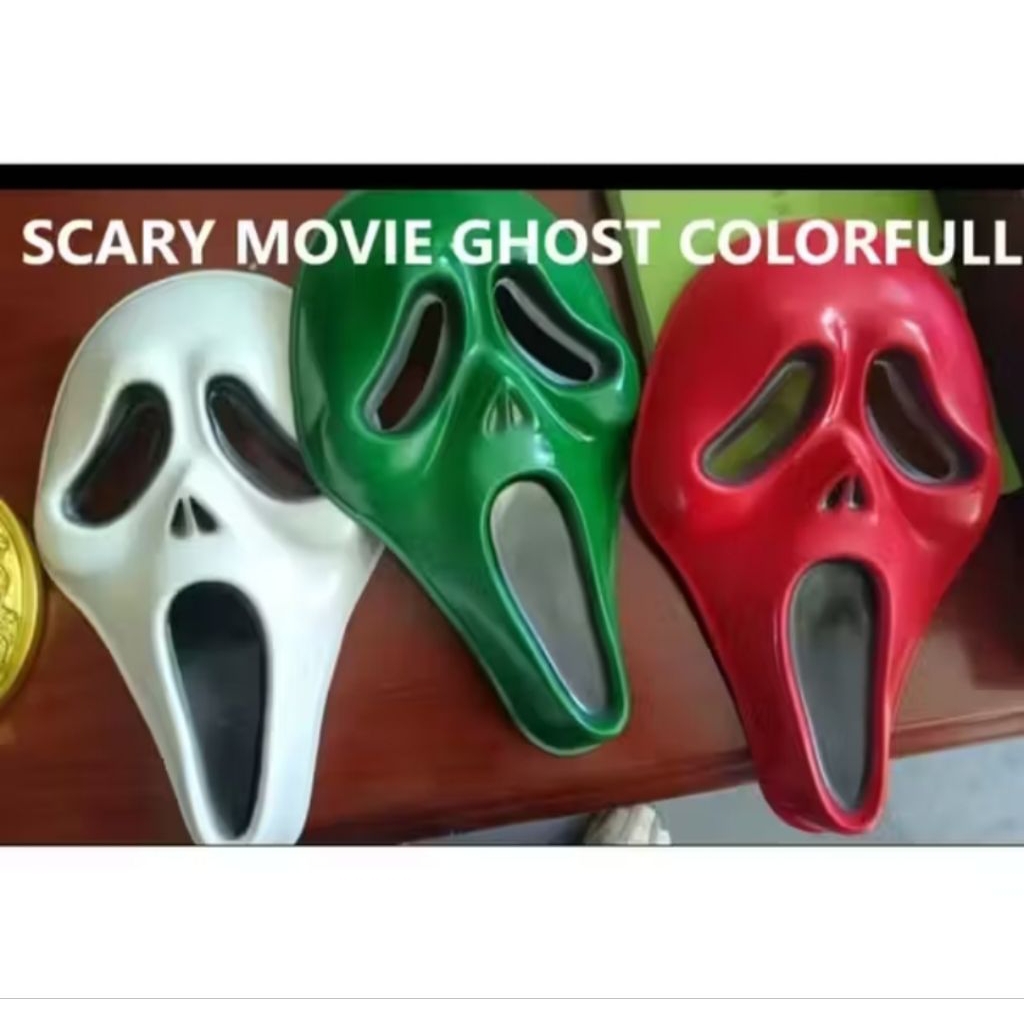 Topeng scream topeng urbex topeng hantu topeng Halloween