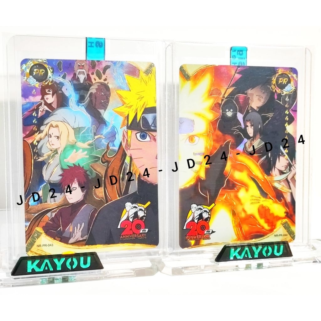 [[ ORI ]] SET PR 043-044 PROMO CARD 20THN ANNIVERSARY NARUTO KAYOU RARE