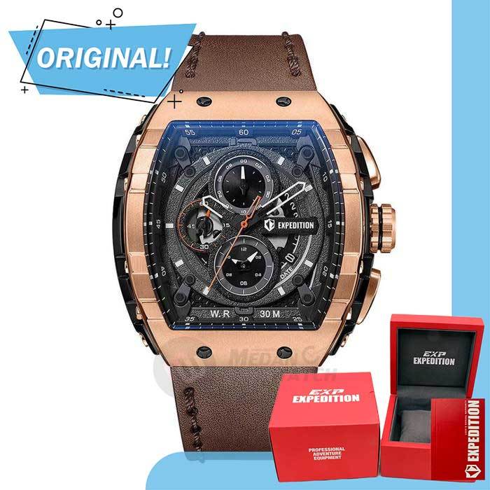 Jam Tangan Pria Analog Expedition 6782MC E6782 MC 6782 MCLBRBAOR Original Garansi Resmi