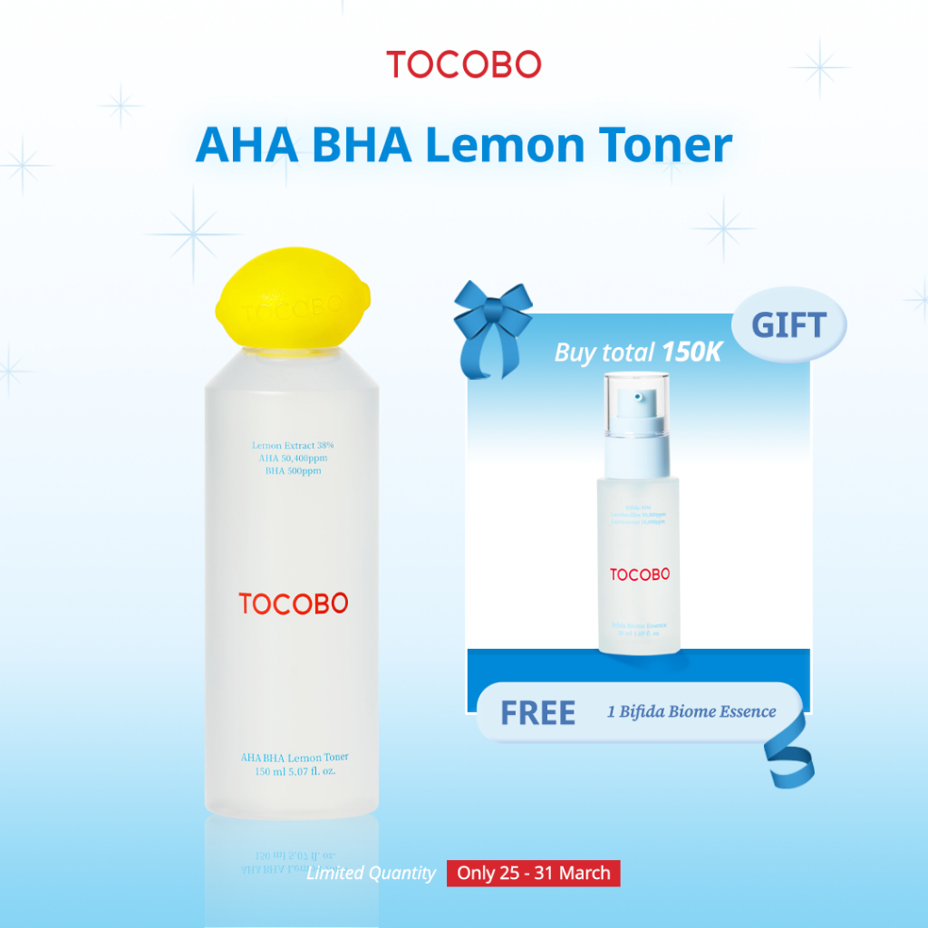TOCOBO AHA BHA Lemon Toner 150ml (Exfoliating Toner)
