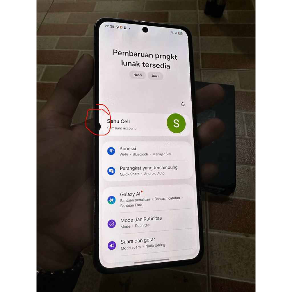 SAMSUNG Z FLIP 5 8/256 FULLSET MULUS MINUS LCD TOMPEL DIKIT
