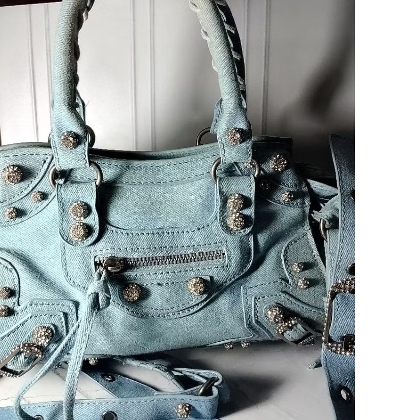 Balenciaga denim tas slempang fashion preloved