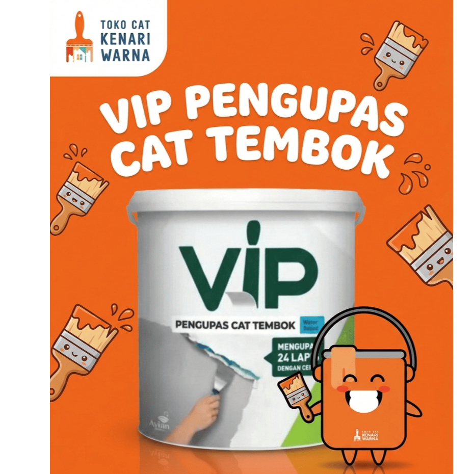 AVIAN VIP PENGUPAS CAT TEMBOK WATER BASED