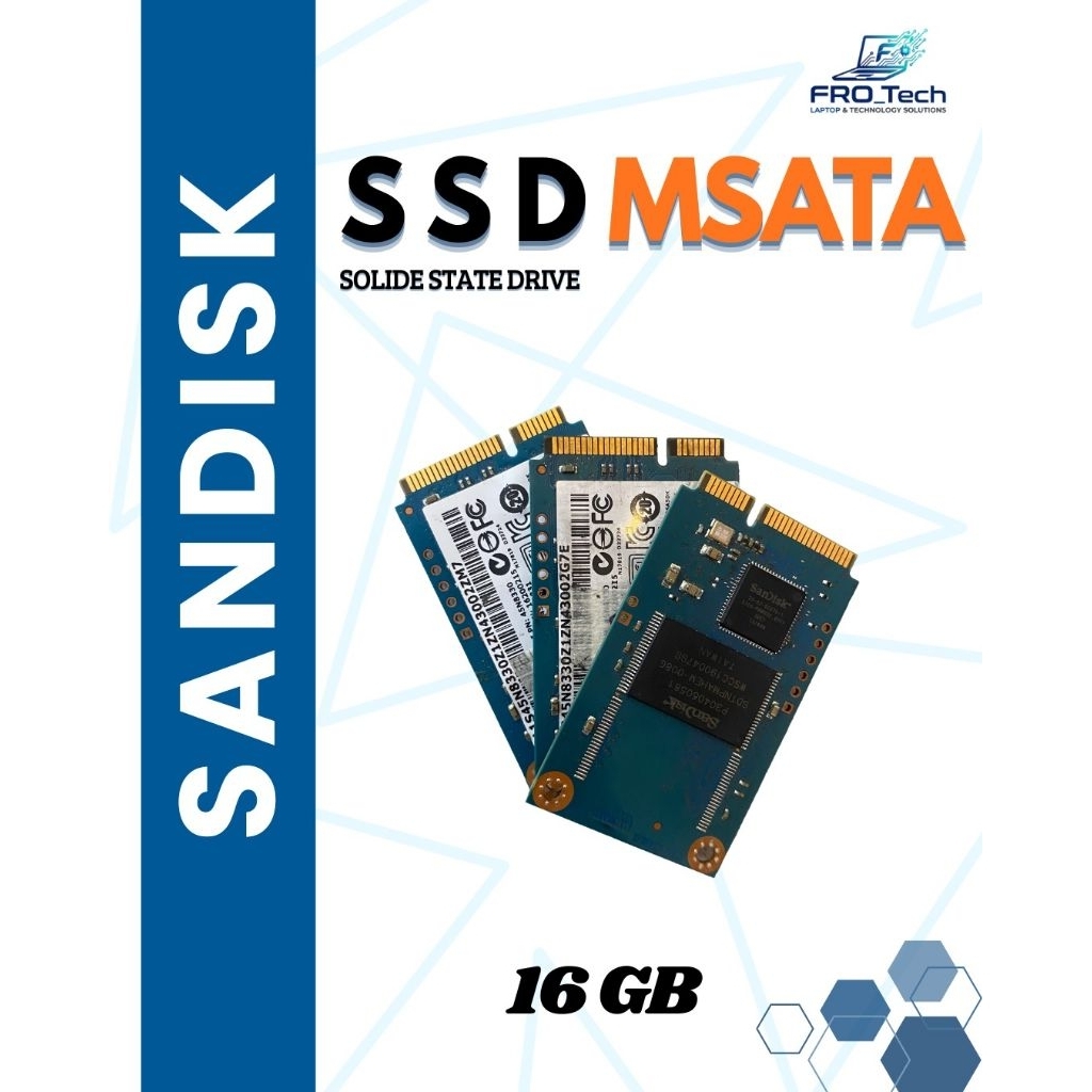 SSD MSATA 16GB MERK SANDISK SENTINEL >90%