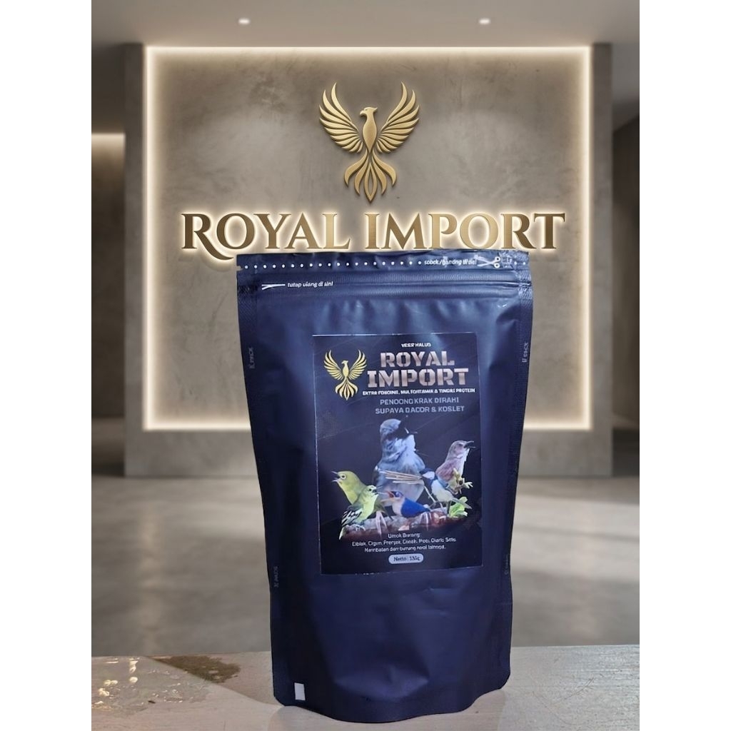 Voer Ciblek - Royal Import Voer halus pakan protein tinggi Gacor konslet
