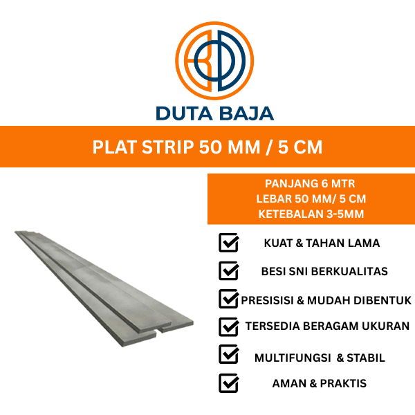 PLAT STRIP 50 MM/ 5 CMX6 MTR [DUTA BAJA OFFICIAL STORE]