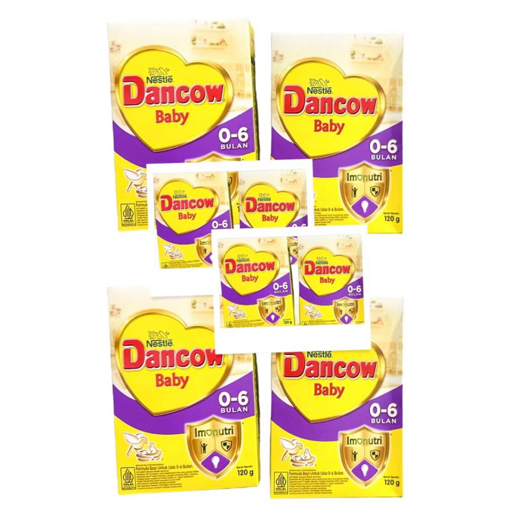 Paket 5pcs Susu Dancow Baby 0-6 Bulan 120gr - Nutrisi Optimal untuk Bayi