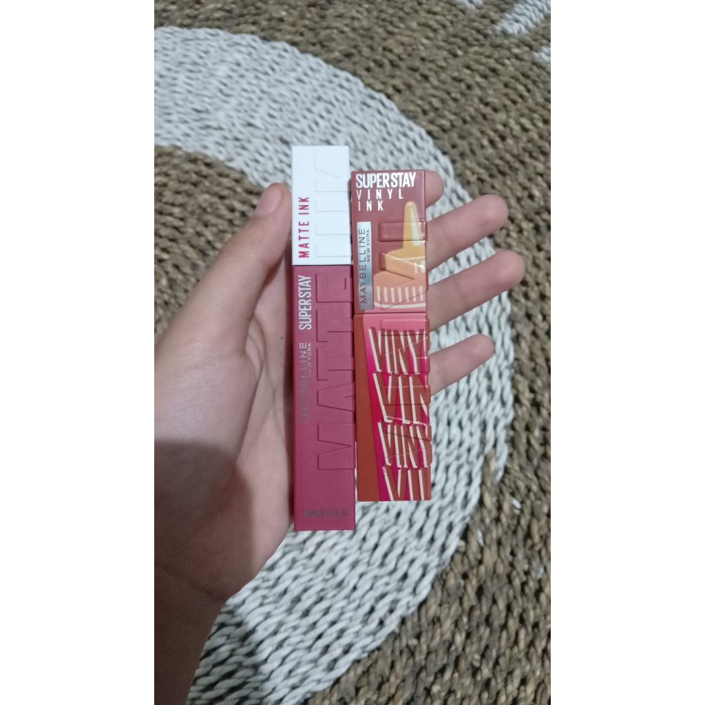 lip matte & lip vinyl maybelline [preloved]
