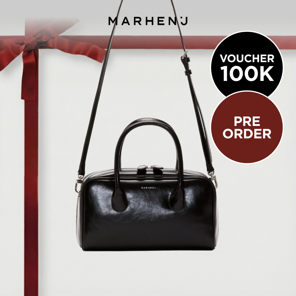 MARHEN.J LARA SMALL – Vegan Leather Tote Crossbody Bag with Two-Way Zipper Closure