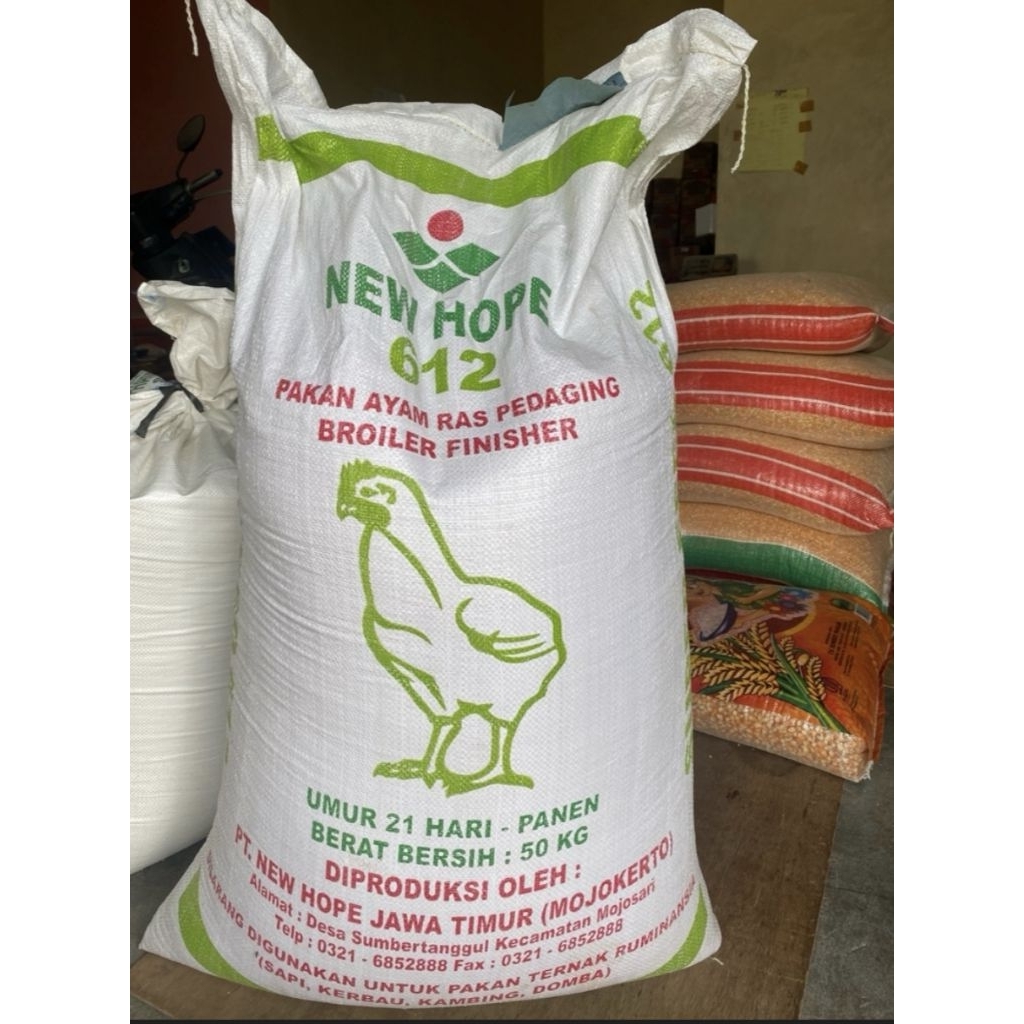 New hope 611&612 Pur pakan ayam pedaging 15kg