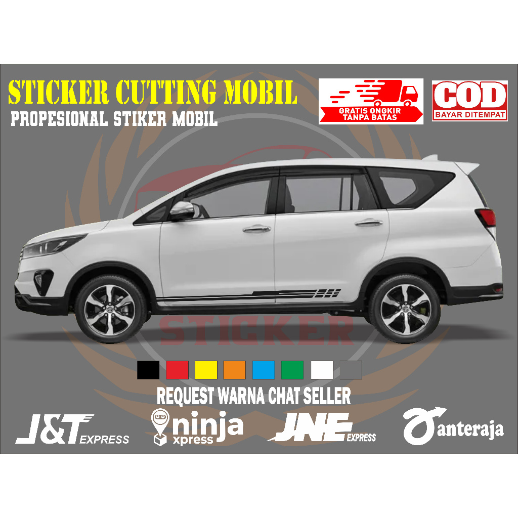 sticker mobil innova sticker mobil toyota innova stiker mobil innova keren sticker variasi mobil