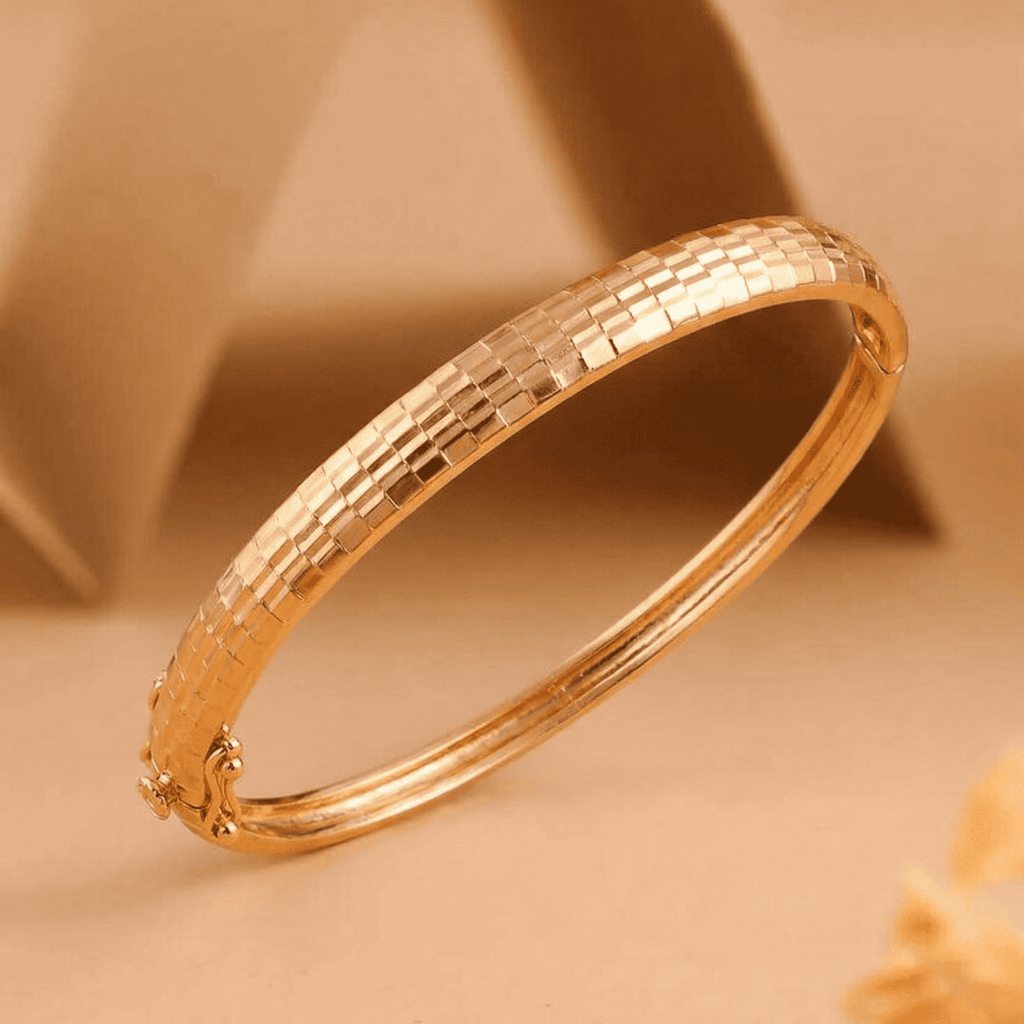 Gelang Wanita Gold Model Sisik Trend Modern Anti Karat Murah