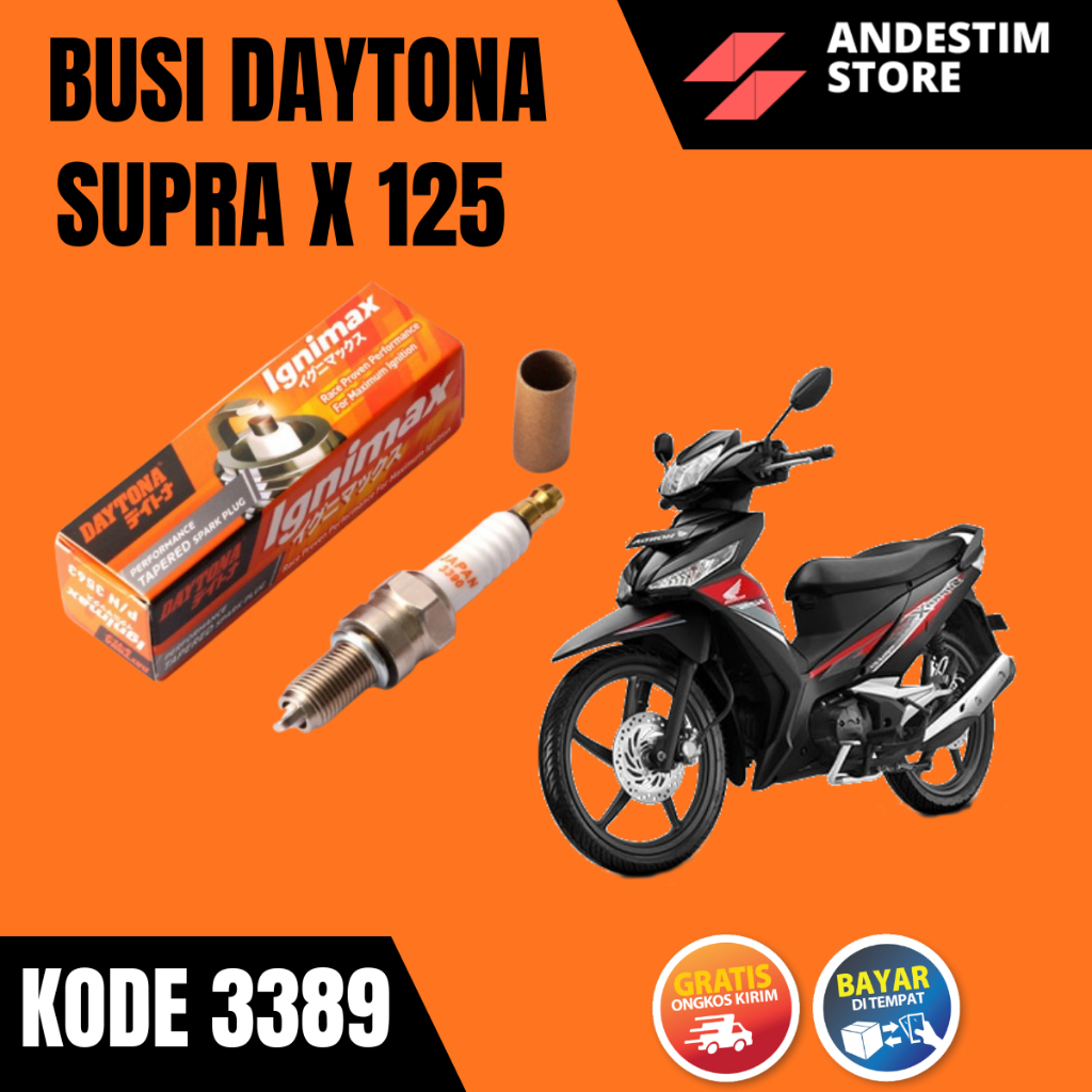 Busi daytona racing honda supra x 125 original 3389