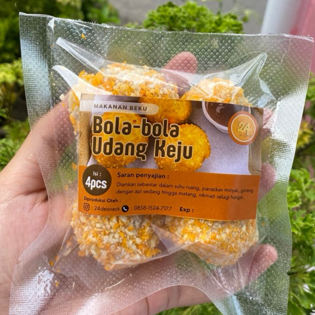 BOLA-BOLA UDANG KEJU FROZEN ISI 4PCS