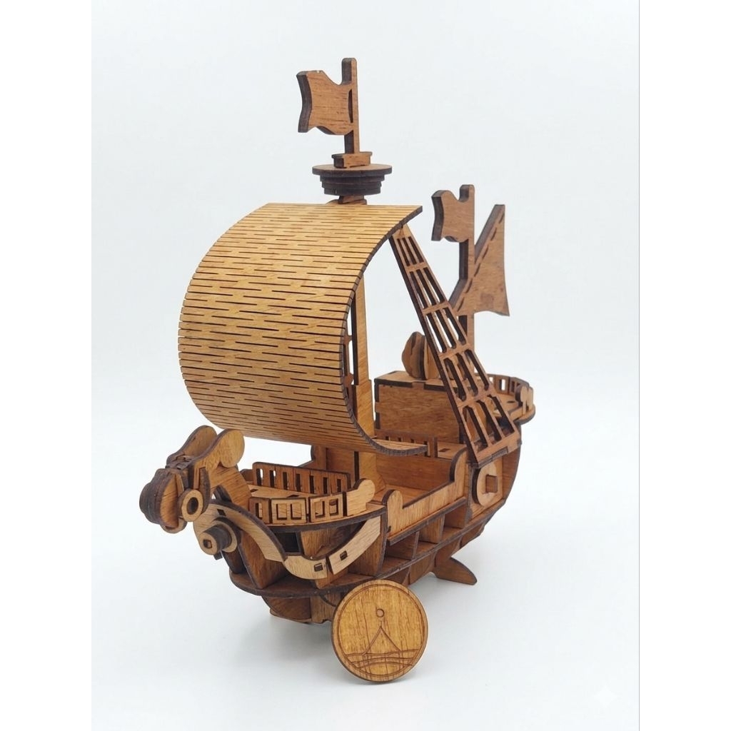 Miniatur Premium Kapal One Piece Going Merry Woodcraft /Toys Going Merry Plywood Aesthetic