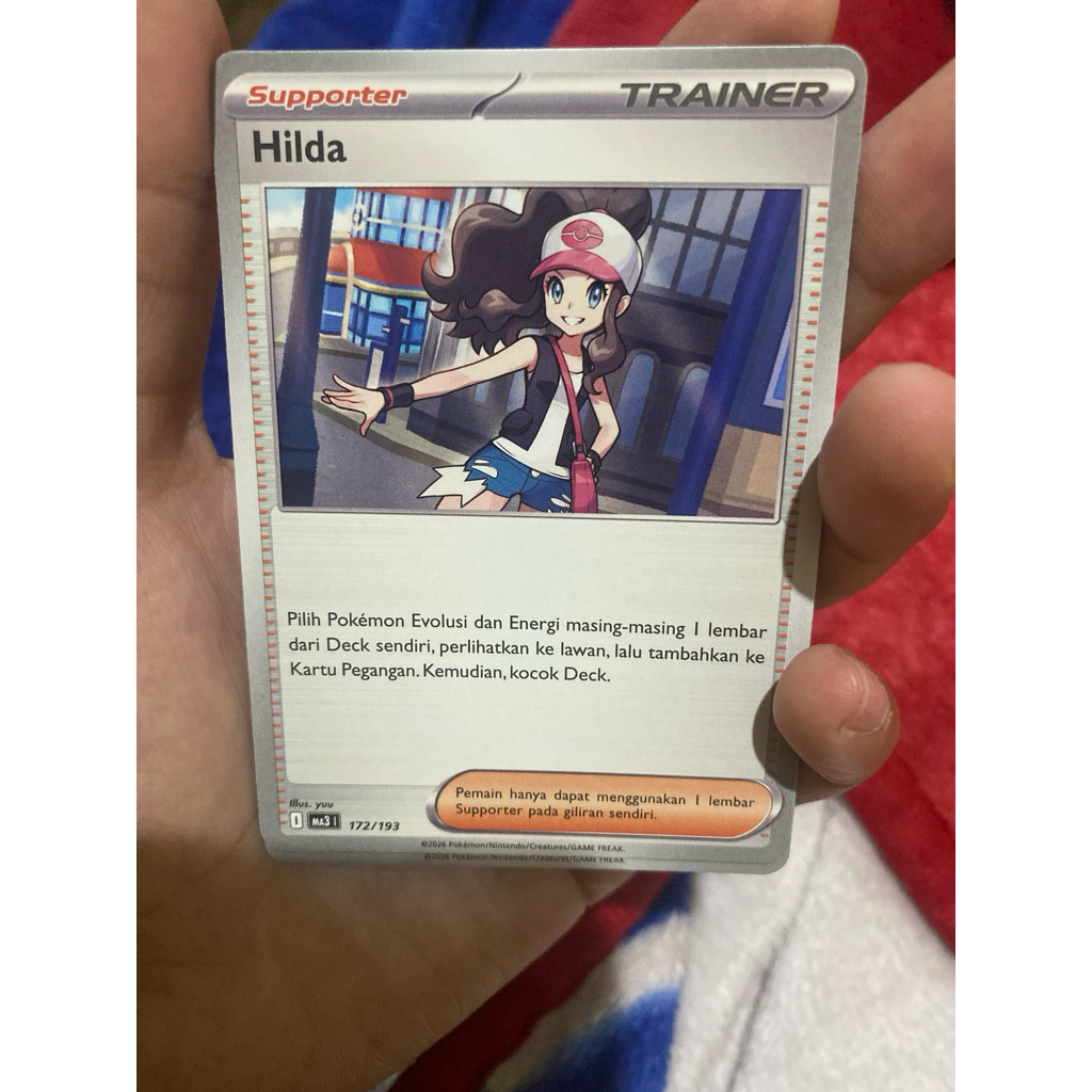 Kartu Pokemon Supporter Hilda Trainer MA3172/193