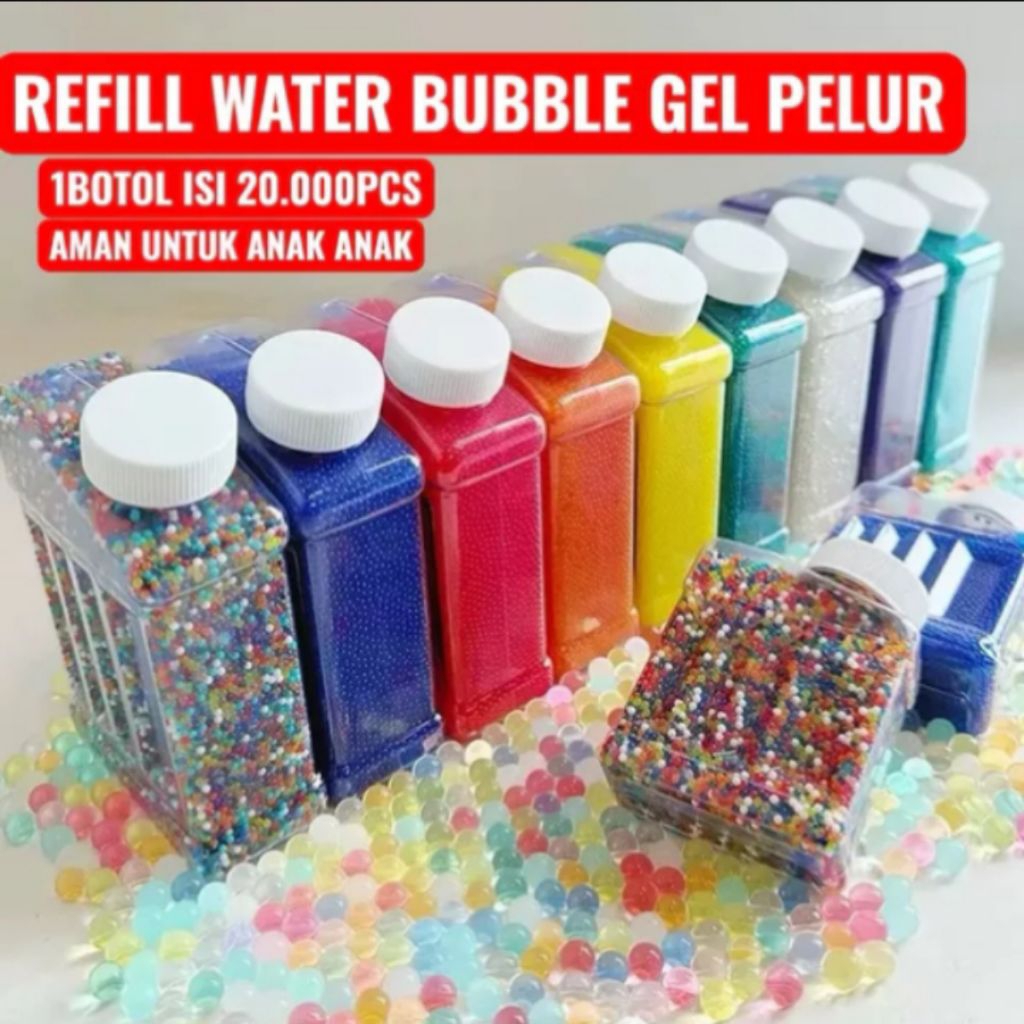 Peluru water jelly 7-8 mm / water gell / peluru tembak jelly
