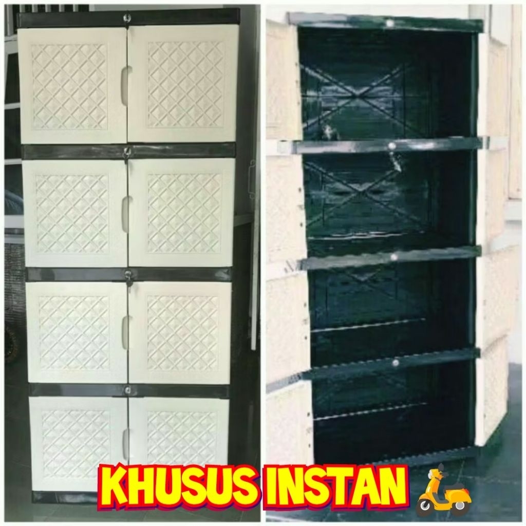 LEMARI PLASTIK JUMBO S4 UKURAN 70X50X170CM