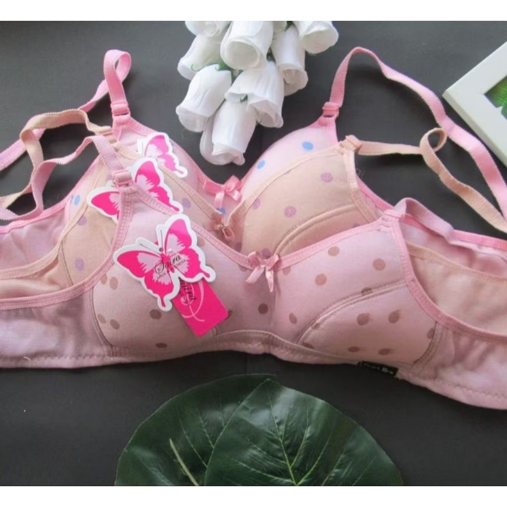 Bra Remaja cewek  32/34/36/38 tanpa kawat dan busa termurah tanpa kawat/busa/Bra sport anak SD/SMP/S