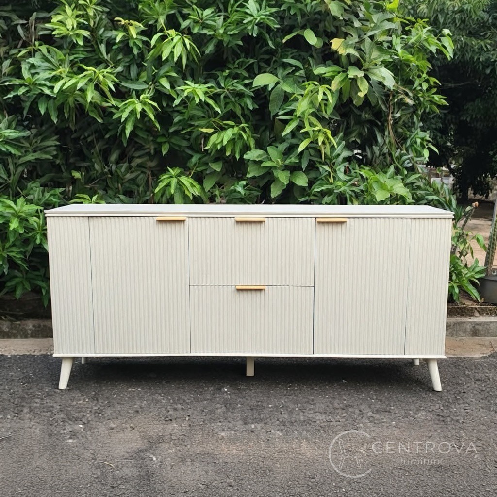 KABINET MINIMALIS ELEGANT GAYA MODERN, BUFET SOLID KAYU JATI | FULL KAYU JATI SOLID