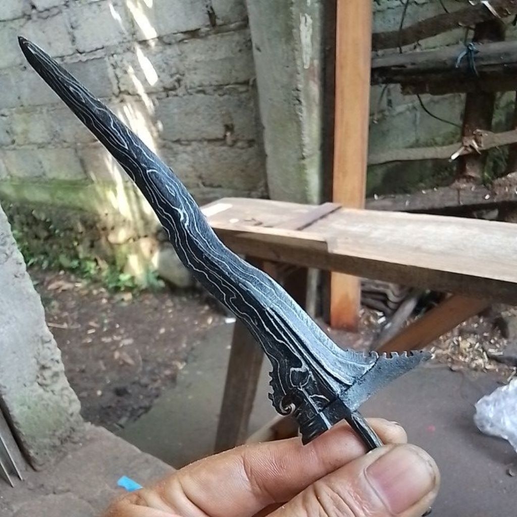 bilah keris bali 15 cm luk 3 (s1)