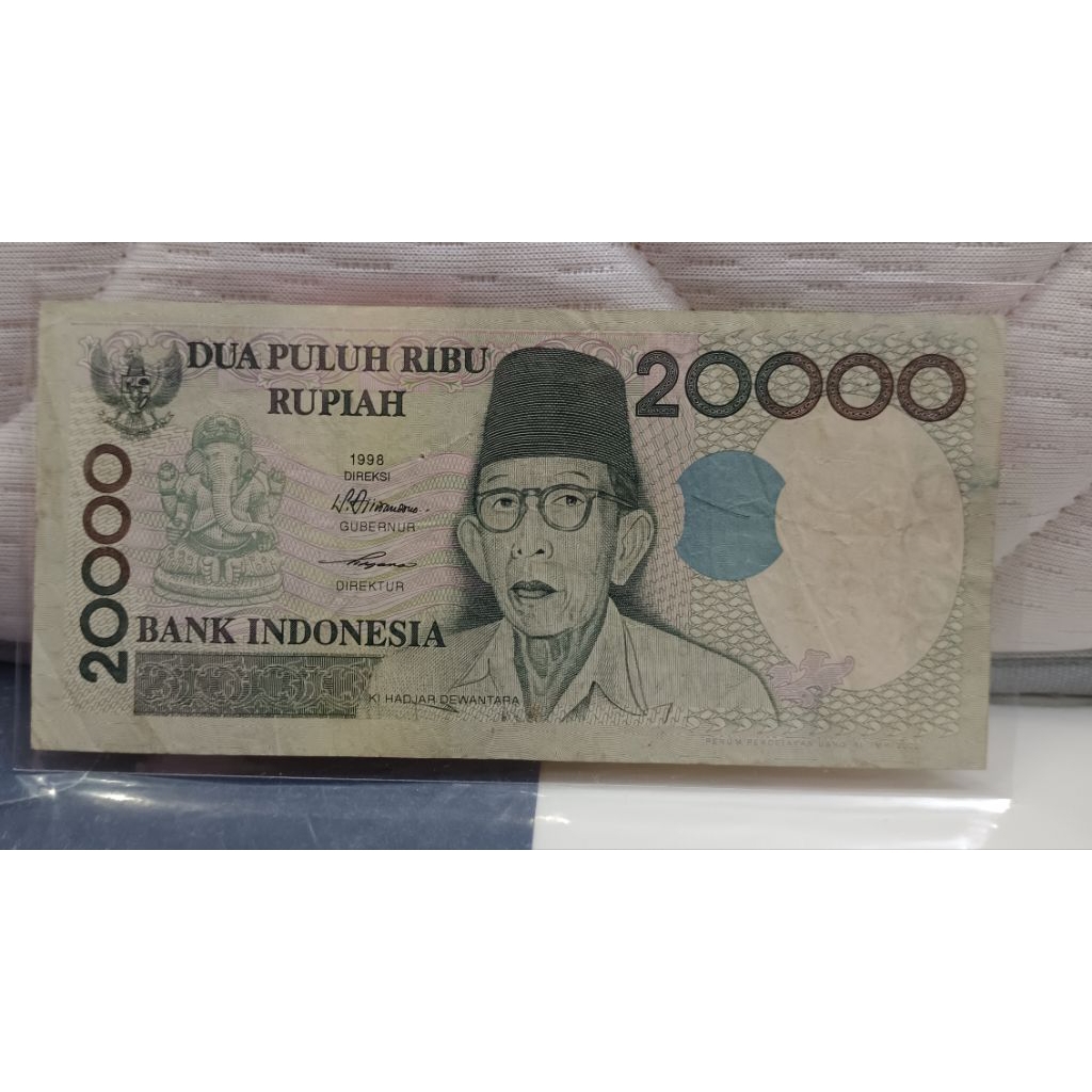 Uang Kuno Ki Hadjar Dewantara 20000rupiah