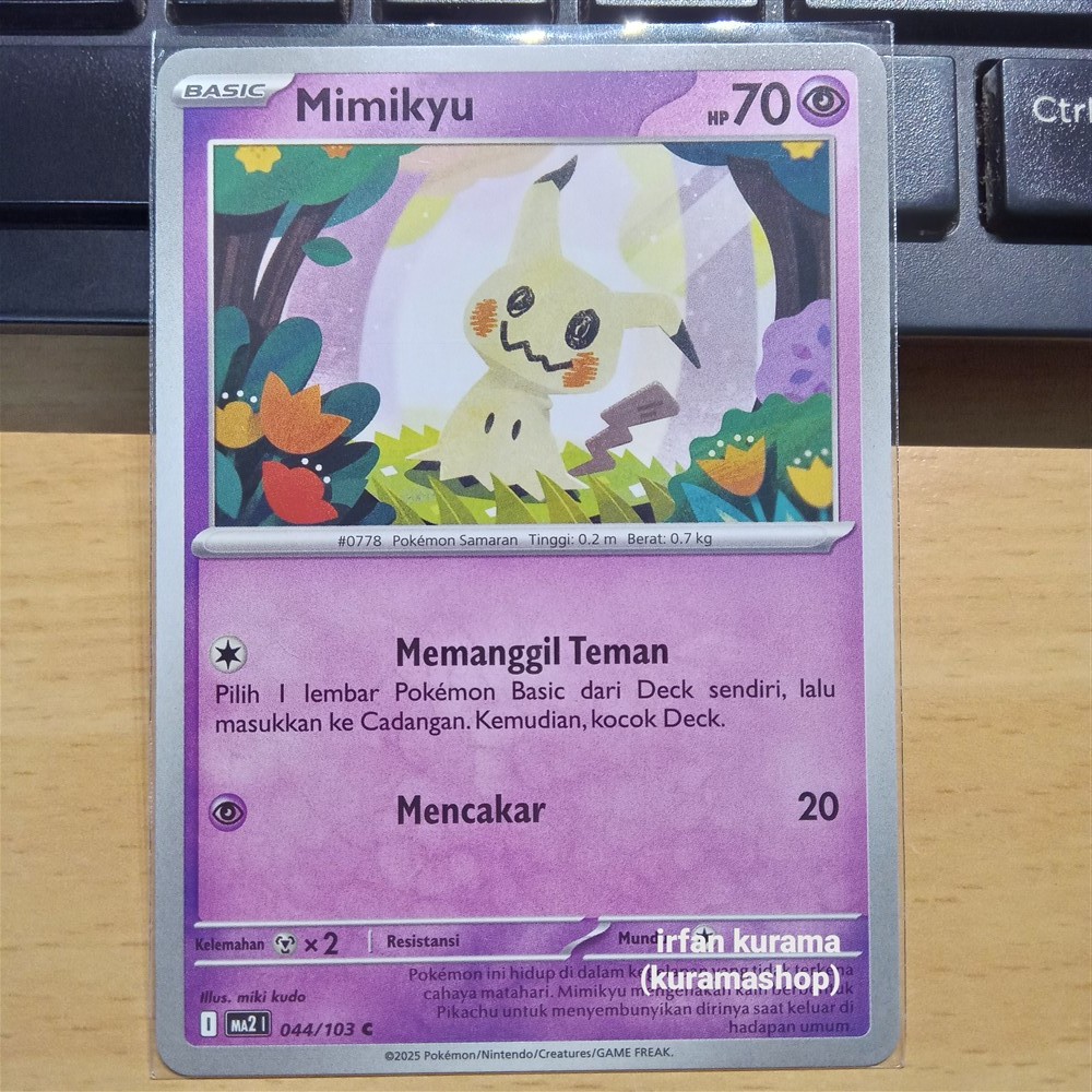 POKEMON ANAK Mimikyu Kobaran Biru TCG Indonesia ma2