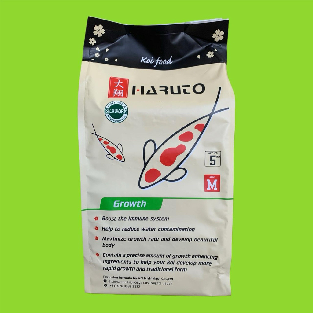 HARUTO koi food GROWTH 5 kg kemasan original