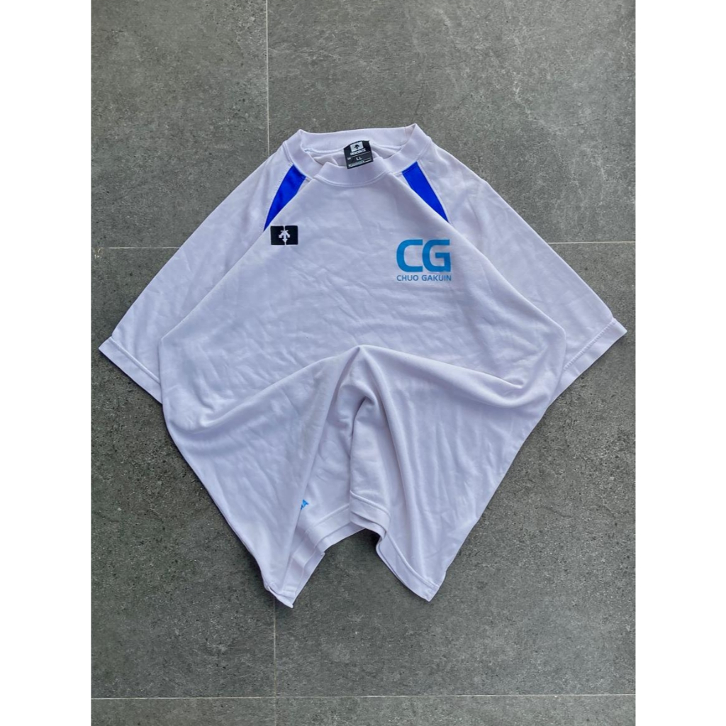 Kaos Descente Korea White & Blue Original