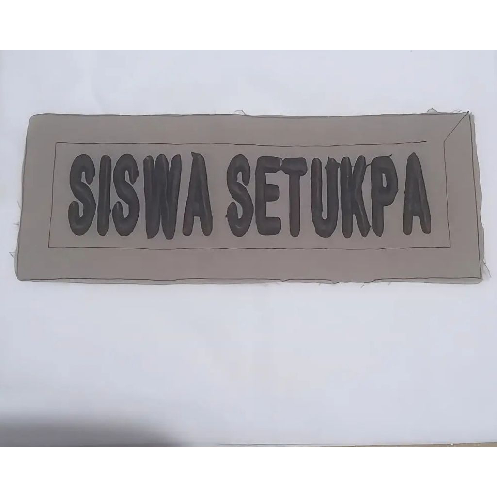 Bet Nama | Atribut Nama | Bordir Tebal Timbul untuk Siswa polisi