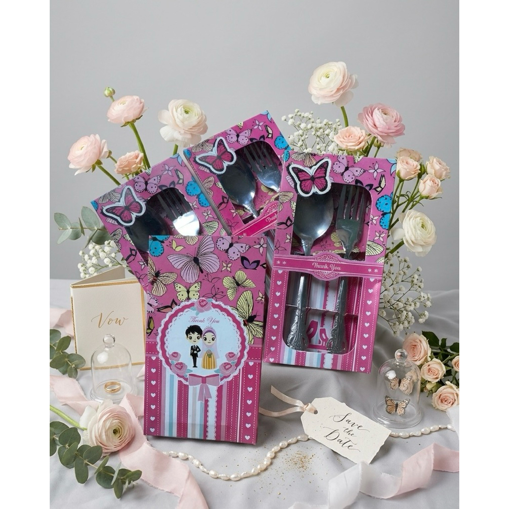 Souvenir sendok garpu box