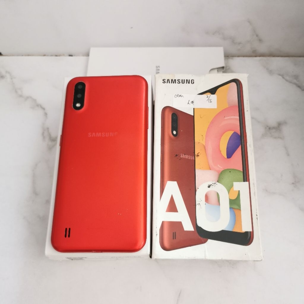 Samsung A01 ram 2GB 16GB Bekas - Fullset Resmi - second