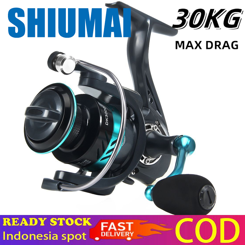 reel Spinning reel fishing reel Mesin reel Pancing 13BB Max Drag 30kg 5.2:1 Speed reel Spinning