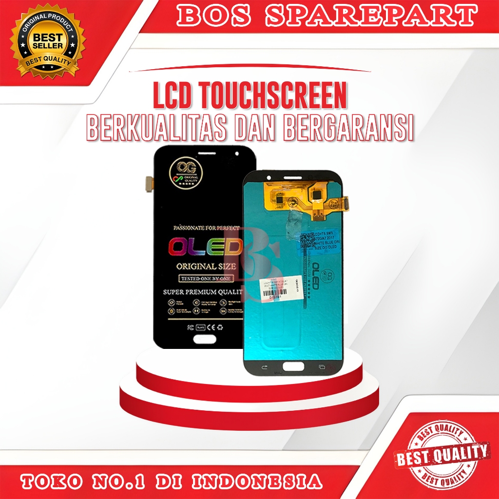 LCD TOUCHSCREEN SAMSUNG A710 / A7 2016 BLACK ORI SIZE OG OLED