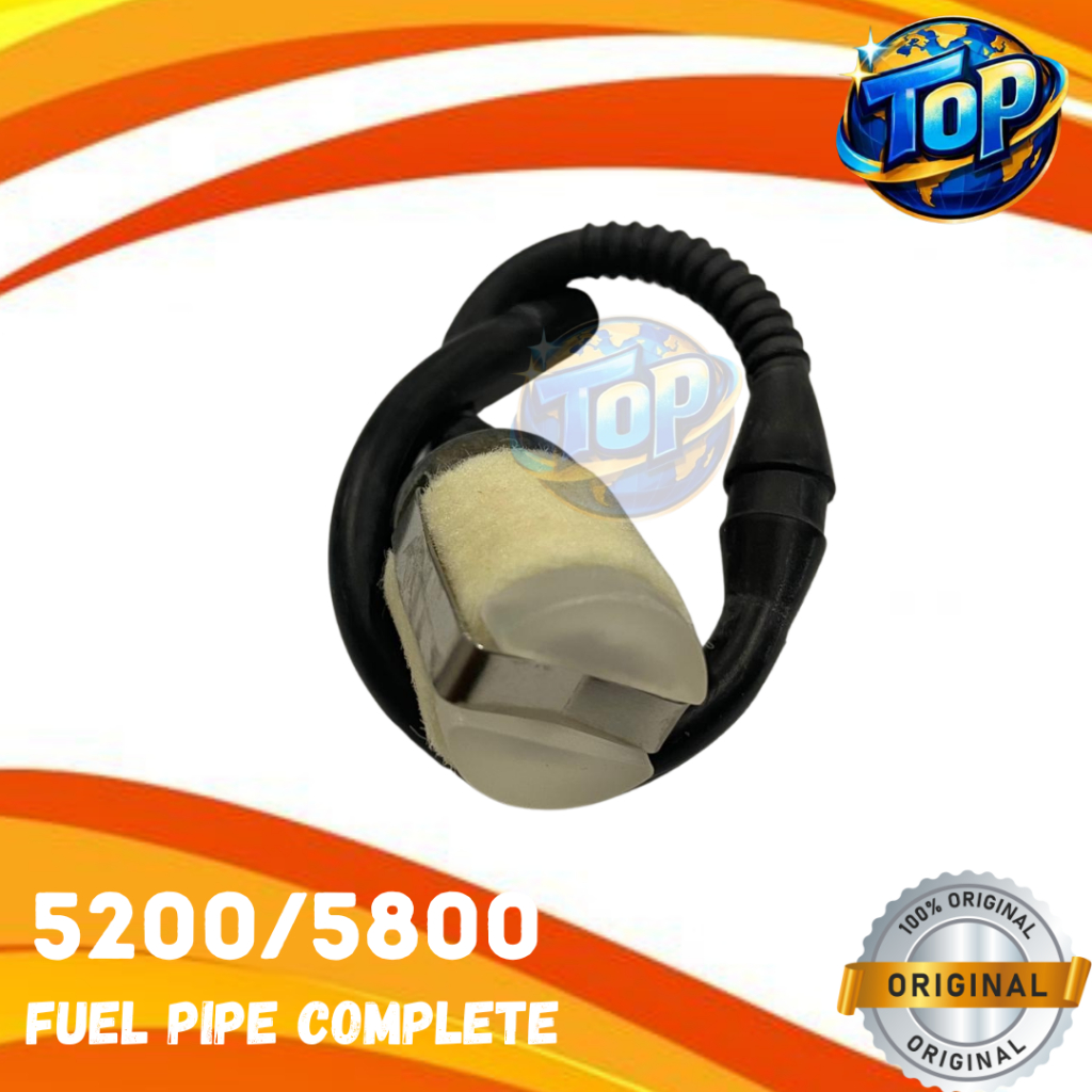 Selang Bensin Chainsaw 5200 5800 / Fuel Pipe Complete Plus Saringan Filter Minyak Senso Mini