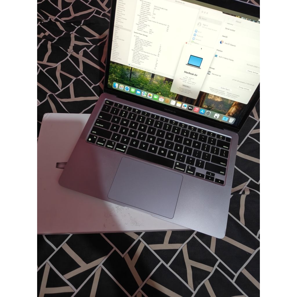 Macbook Air M1 8/512gb iBox resmi 13.6 inch Apple seken bekas second