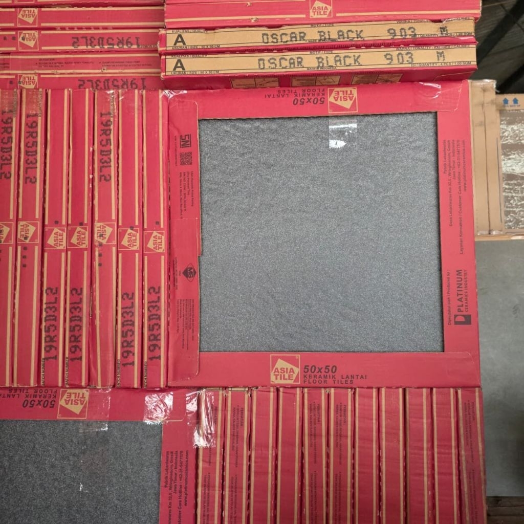 Keramik 50x50 Asia Tile Oscar Black | Matt