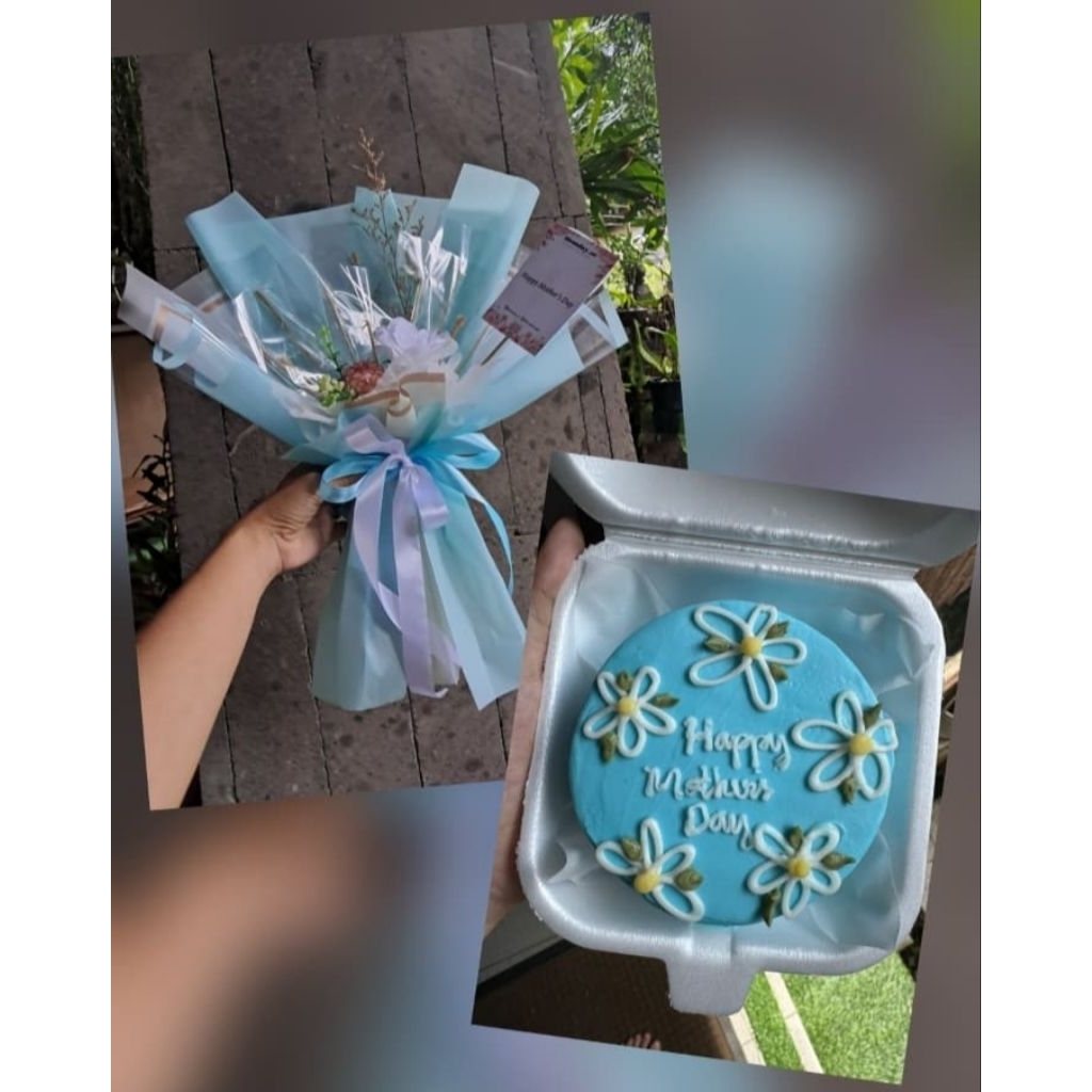 (BISA DADAKAN) BENTO CAKE WITH MONEY BOUQUET/BENTO CAKE DAN BUKET UANG KOSONGAN