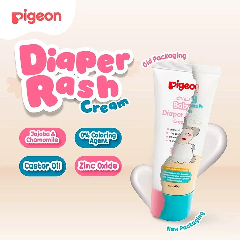 PIGEON Baby Cream 60Gr Diaper Rash Cream / Cream Bayi Ruam Popok / Salep Bayi Ruam Popok / Cegah Rua