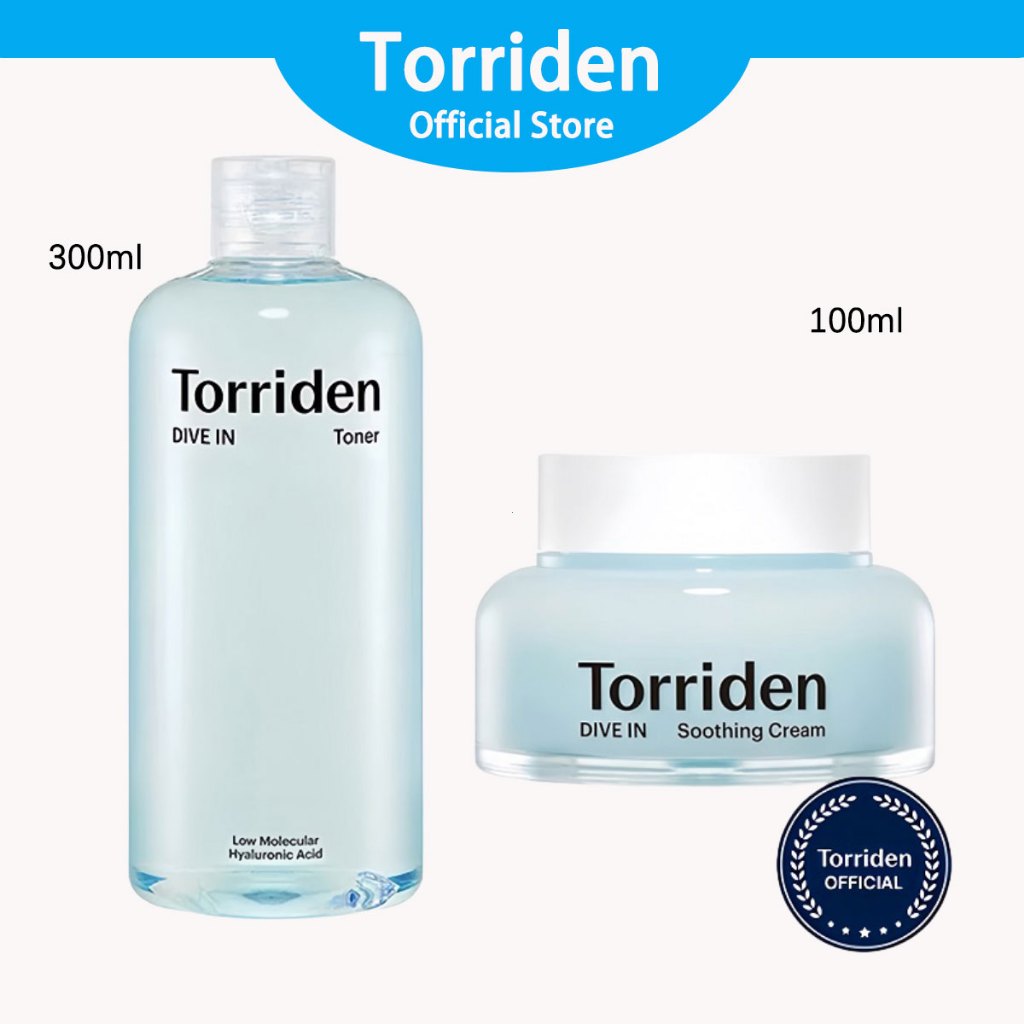 Torriden DIVE IN Toner Low Molecular Hyaluronic Acid TORRIDEN DIVE IN Soothing Cream