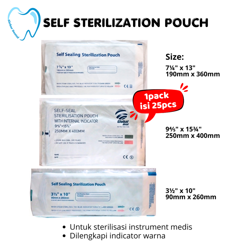 Self Sealing Sterilization Pouch/Medipack/Medipouch/Steril Pouch
