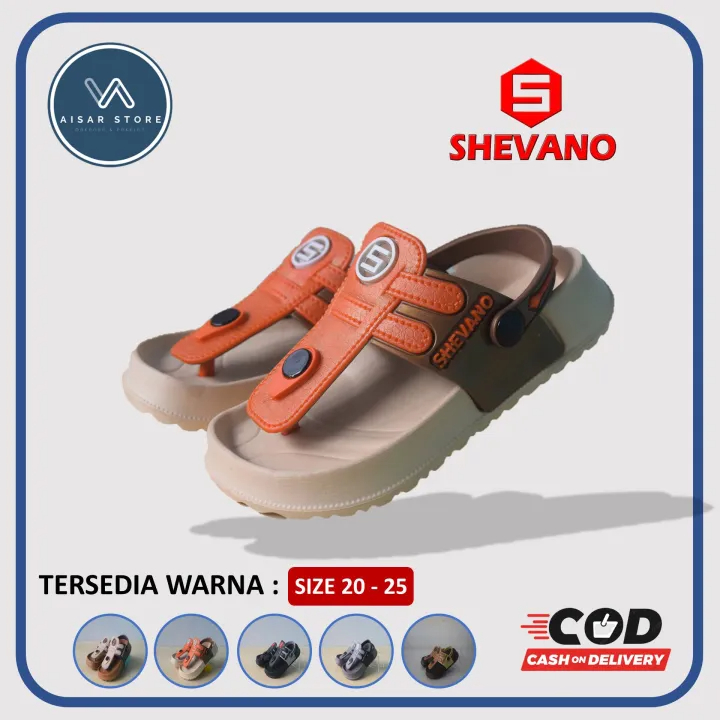 Sandal Jepit Anak Tali Belakang SHEVANO | Sandal Anak Keren | Sendal Jepit Anak | Sendal Anak